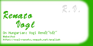 renato vogl business card